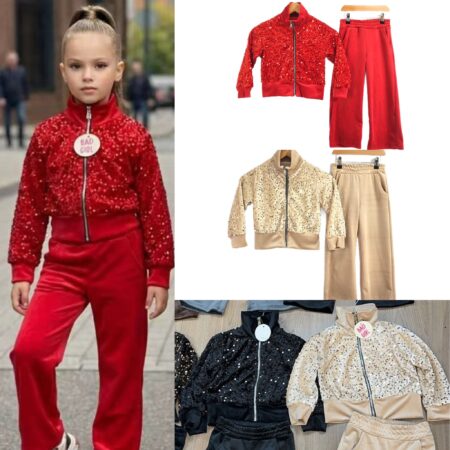 Romana Sequin Velour Tracksuit
