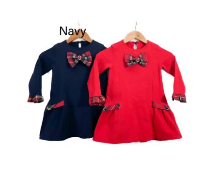 Isabella Tartan Bow Dress