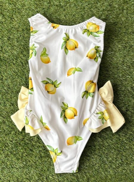White & Lemon 'lemons' Swimming Costume 2025