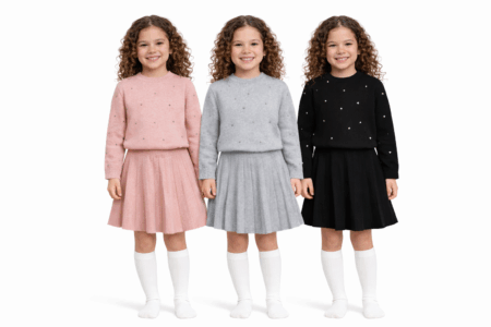 Emily Diamonte Jumper Skirt Set 6003