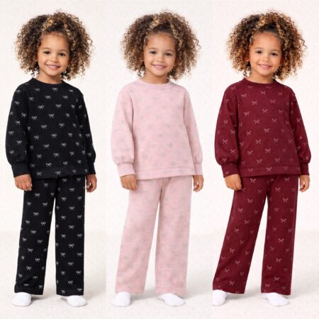 Diamonte Bow Straight Leg Tracksuit 6013